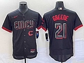 Men's Cincinnati Reds #21 Hunter Greene Black 2023 City Connect Flex Base Stitched Jersey,baseball caps,new era cap wholesale,wholesale hats